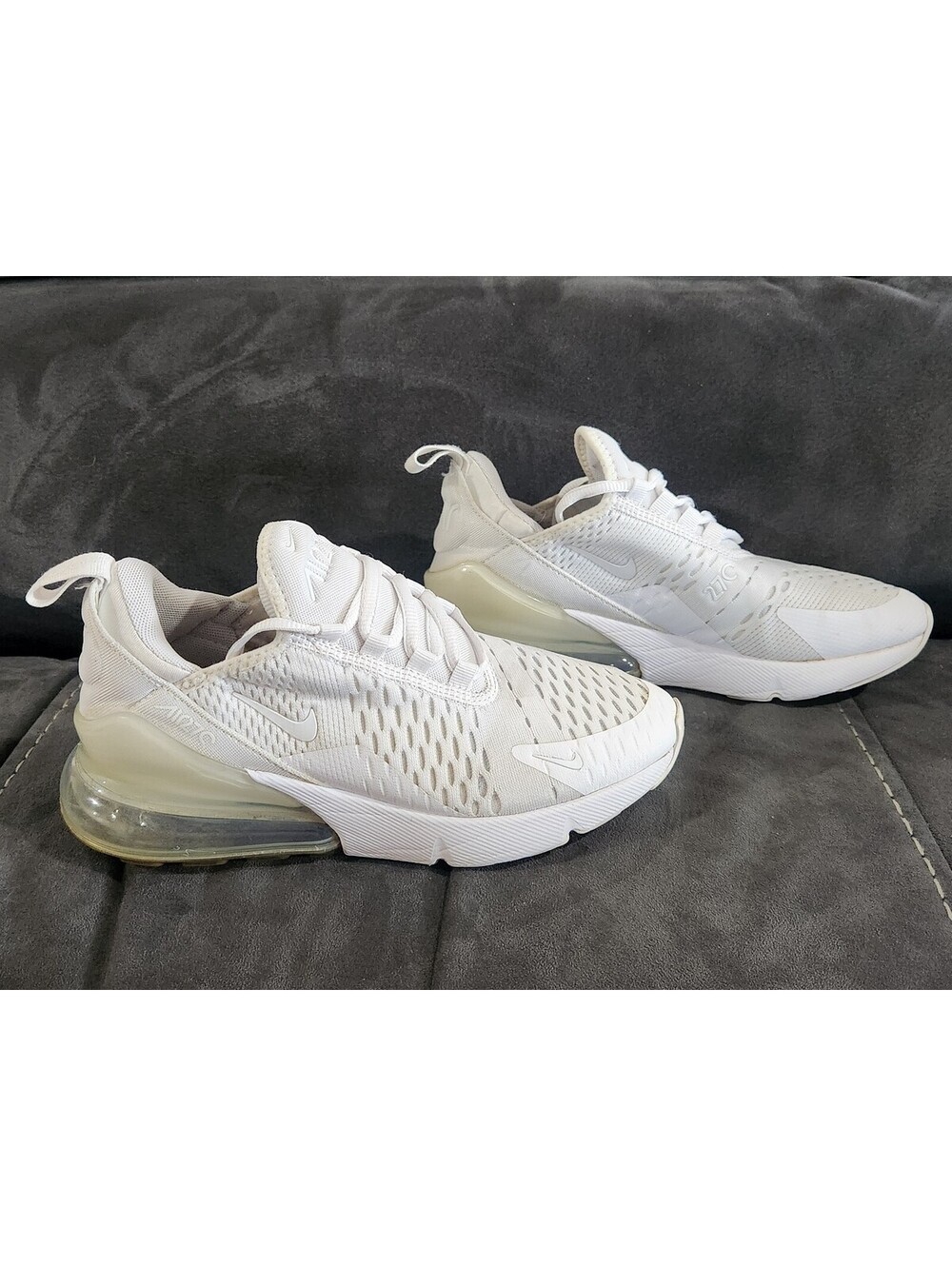 Nike Air 270 Kids White Shoes Sz 3.5Y